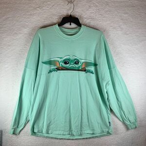 Disney Star Wars Spirit Jersey Grogu The Mandalorian Long Sleeve Green‎ XL Yoda